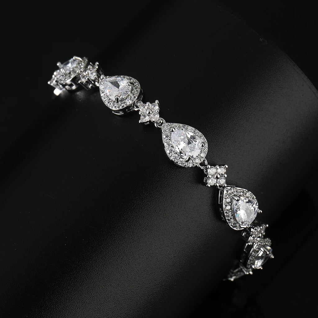 Halo Teardrop Bracelet