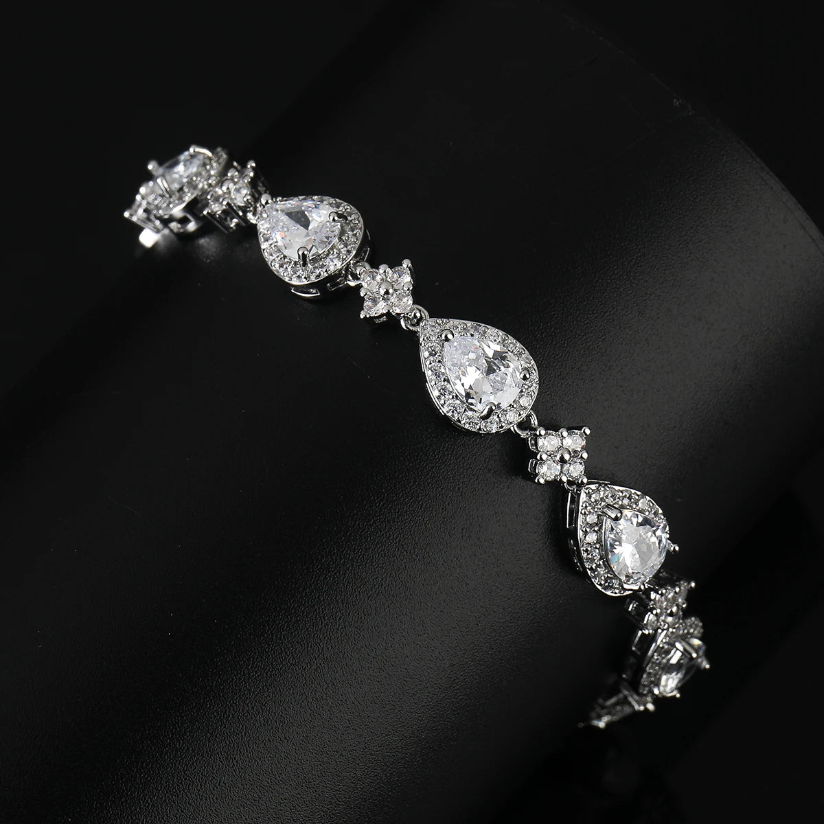 Halo Teardrop Bracelet