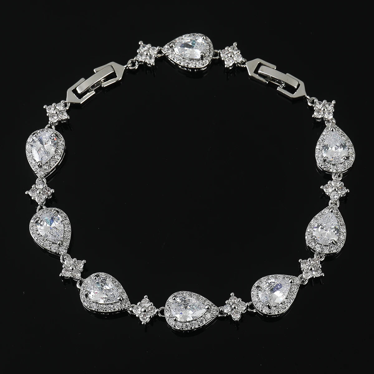 Halo Teardrop Bracelet