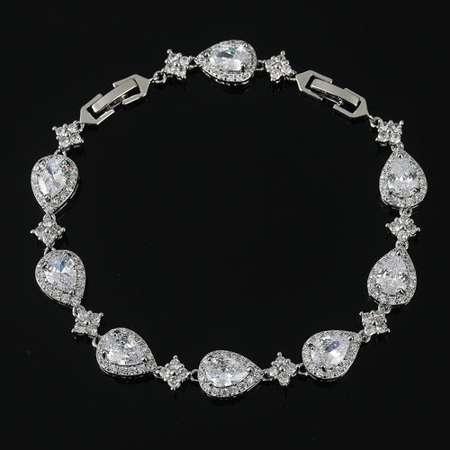 Halo Teardrop Bracelet