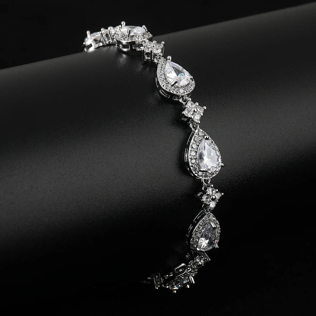 Halo Teardrop Bracelet