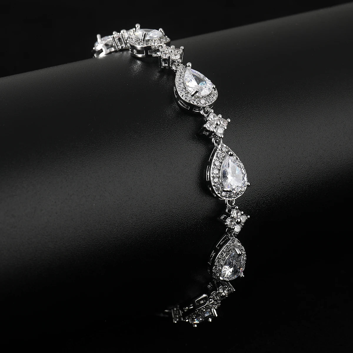 Halo Teardrop Bracelet