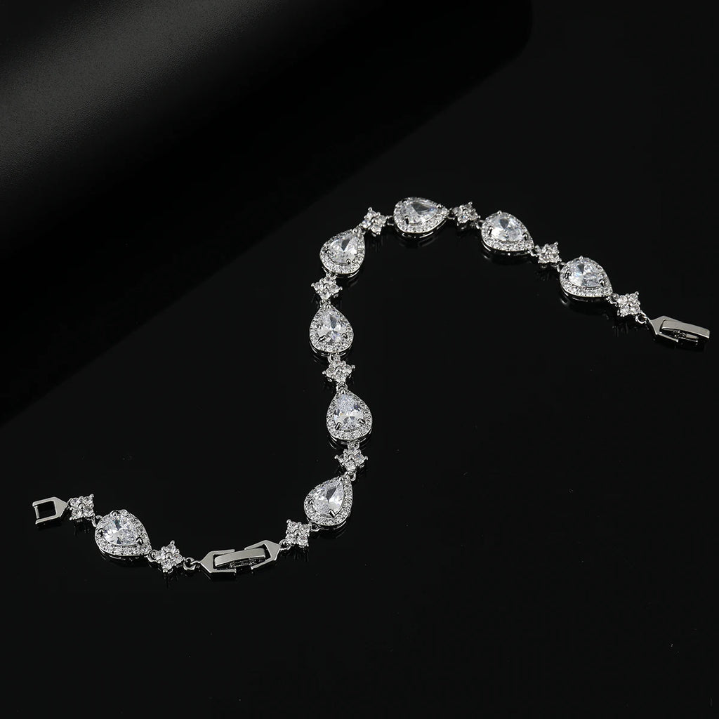 Halo Teardrop Bracelet