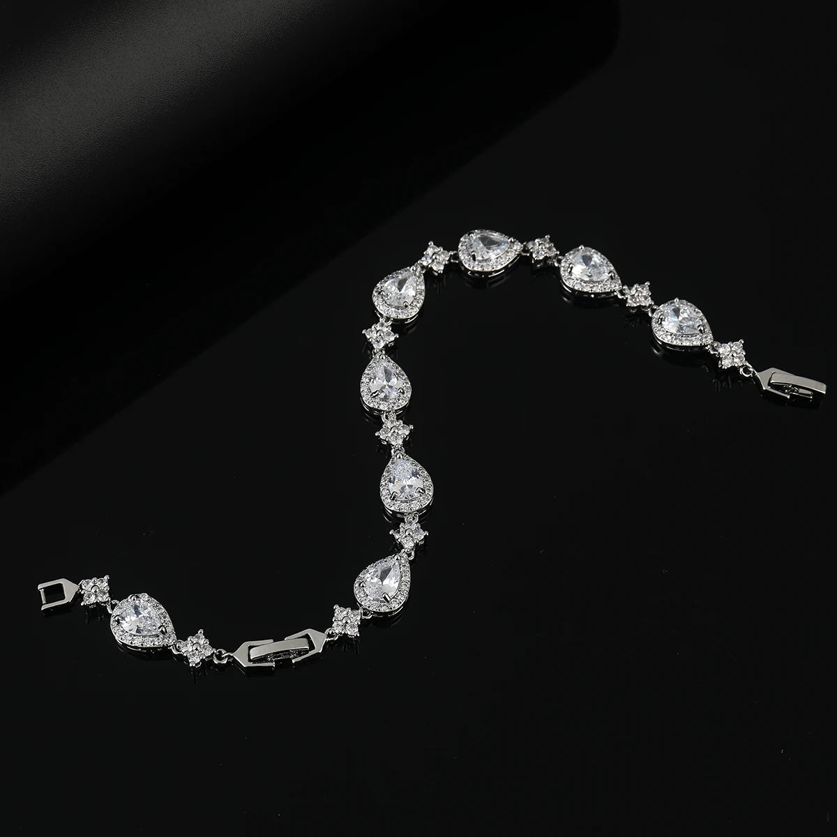 Halo Teardrop Bracelet