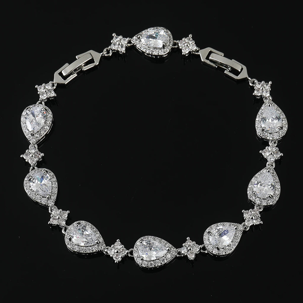Halo Teardrop Bracelet