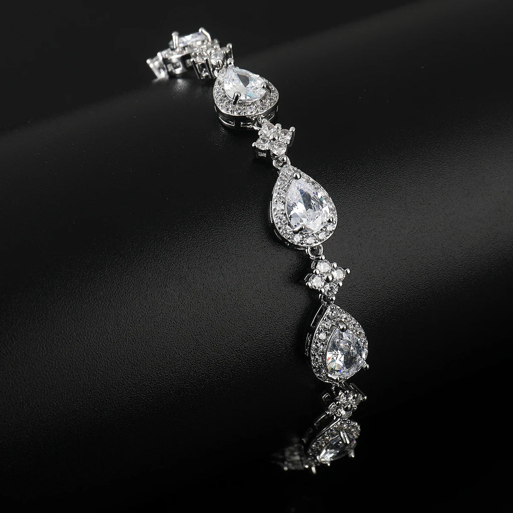 Halo Teardrop Bracelet