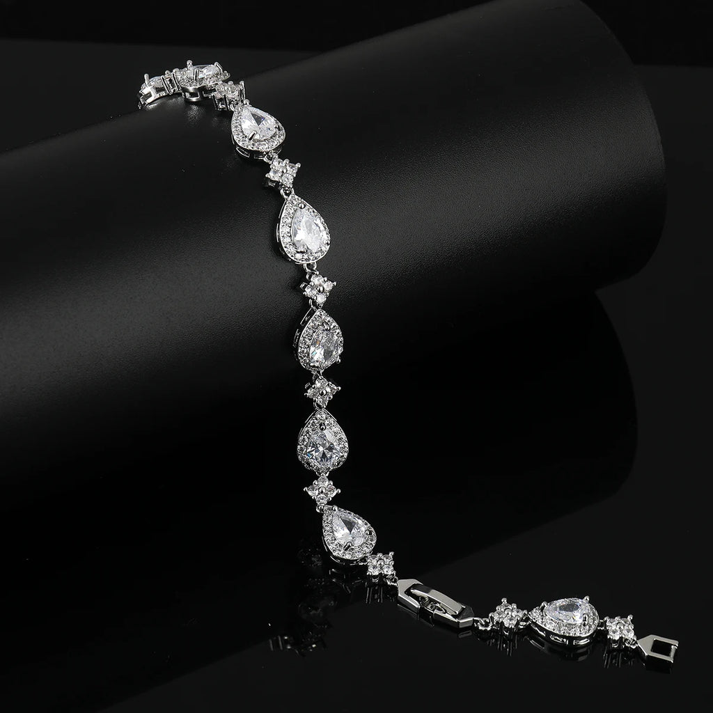 Halo Teardrop Bracelet
