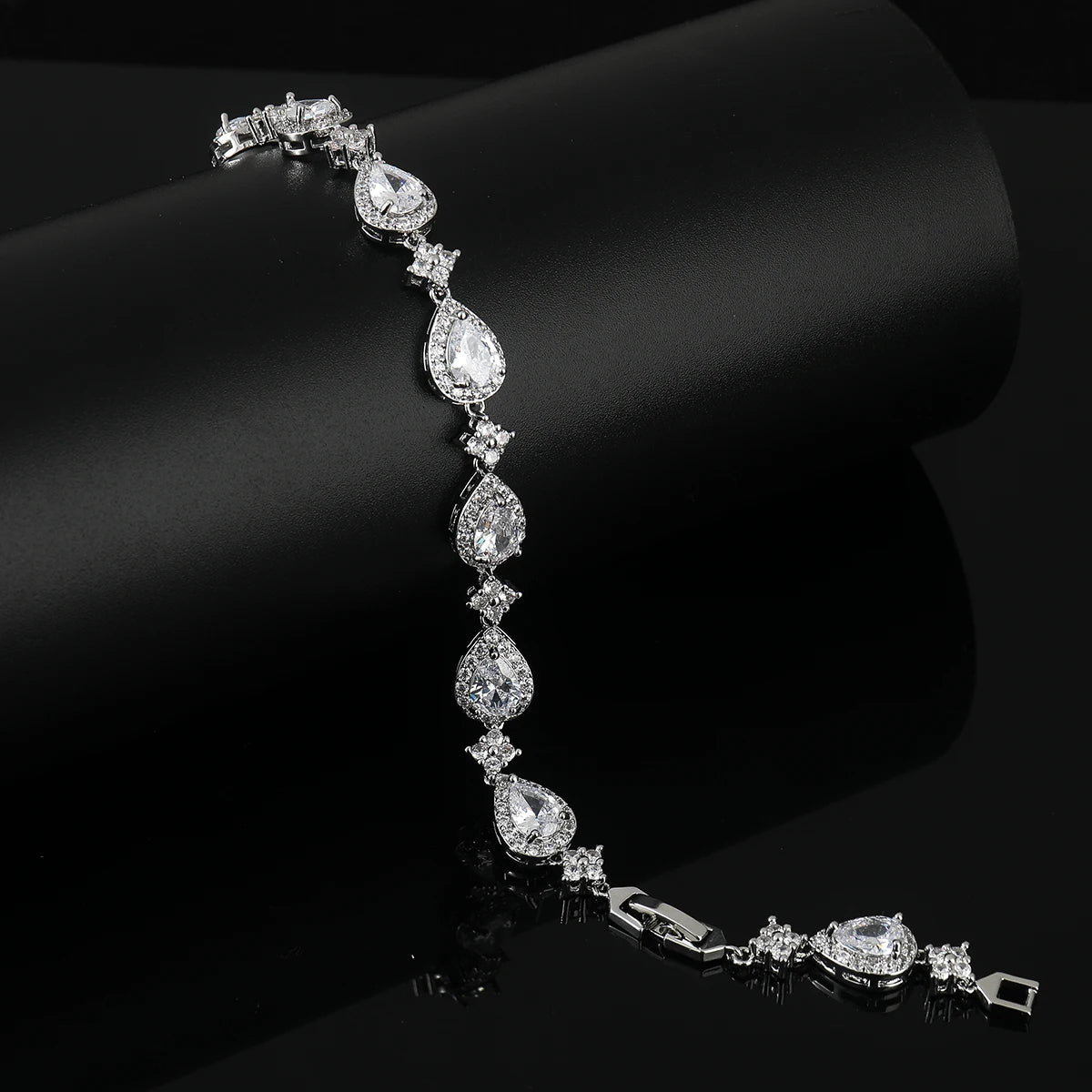 Halo Teardrop Bracelet